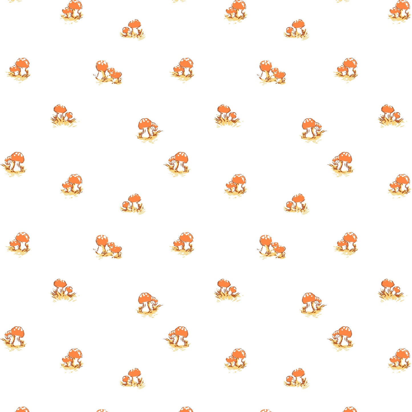 Mushrooms Fabric by the Yard, Cotton Print Fabric for Sewing & Crafts, by Heather Ross, Oeko-Tex Certified Windham Fabrics