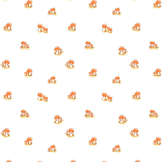 Mushrooms Fabric by the Yard, Cotton Print Fabric for Sewing & Crafts, by Heather Ross, Oeko-Tex Certified Windham Fabrics