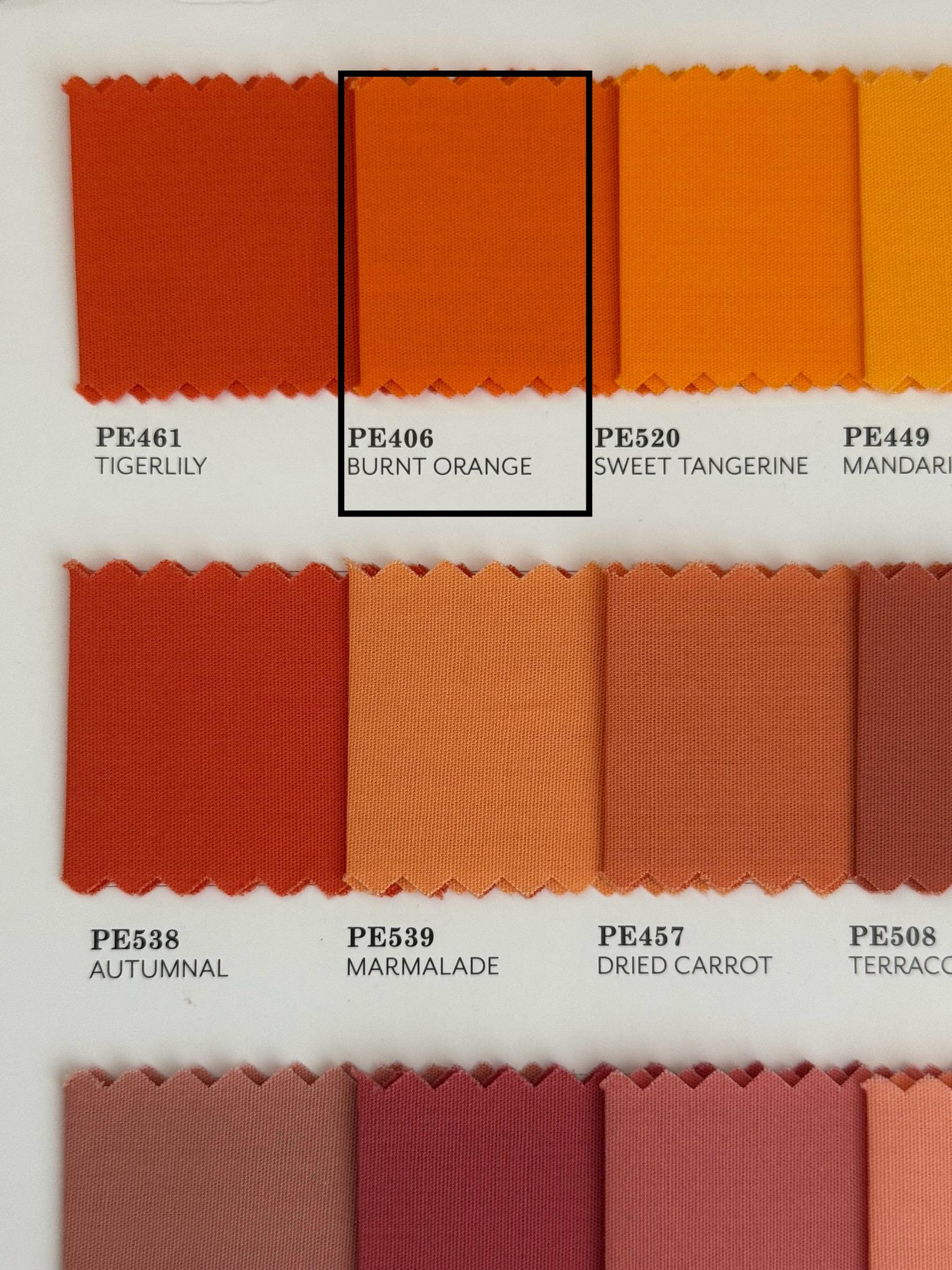 Burnt Orange Solid Cotton Fabric by AGF Studio - from Paradise Garden Collection, 100% Premium Quilting Textile