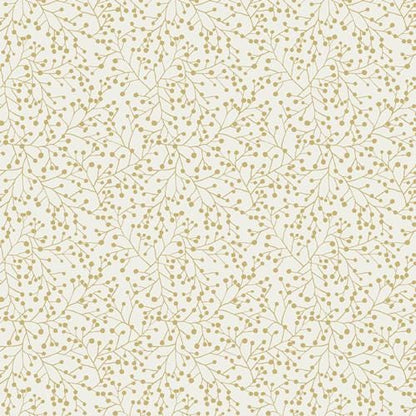 Winterberry Whispers – Premium Cotton by the Yard – ADVENTALE Collection by Katarina Roccella – Art Gallery Fabrics, Holiday Floral Print