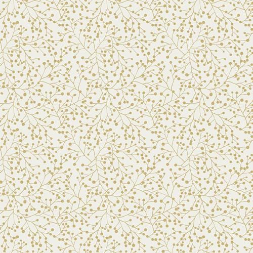 Winterberry Whispers – Premium Cotton by the Yard – ADVENTALE Collection by Katarina Roccella – Art Gallery Fabrics, Holiday Floral Print