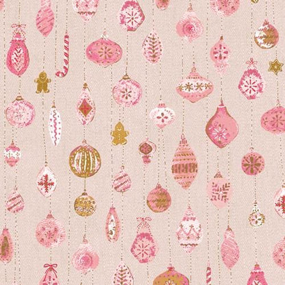 Sugared Ornaments – Premium Cotton by the Yard – ADVENTALE Collection by Katarina Roccella – Art Gallery Fabrics, Holiday Print