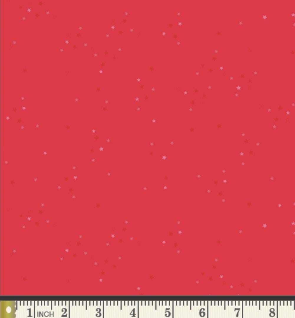 Twinkle Little Stars Ruby – Premium Cotton by the Yard – ADVENTALE Collection by Katarina Roccella – Art Gallery Fabrics, Holiday Print
