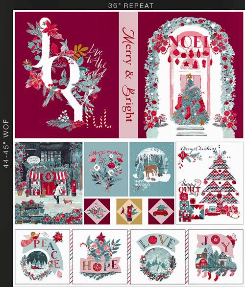 Merry Everything Panel – Cotton by the Yard – ADVENTALE Collection by Katarina Roccella – Art Gallery Fabrics, Panel Size = 36" x 44"