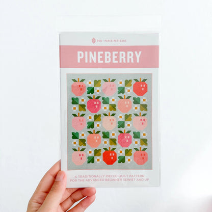 Pineberry Quilt Pattern by Pen + Paper Patterns | Beginner Friendly | Paper Quilt Pattern | LittleFawnFabric
