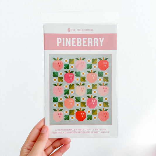 Pineberry Quilt Pattern by Pen + Paper Patterns | Beginner Friendly | Paper Quilt Pattern | LittleFawnFabric