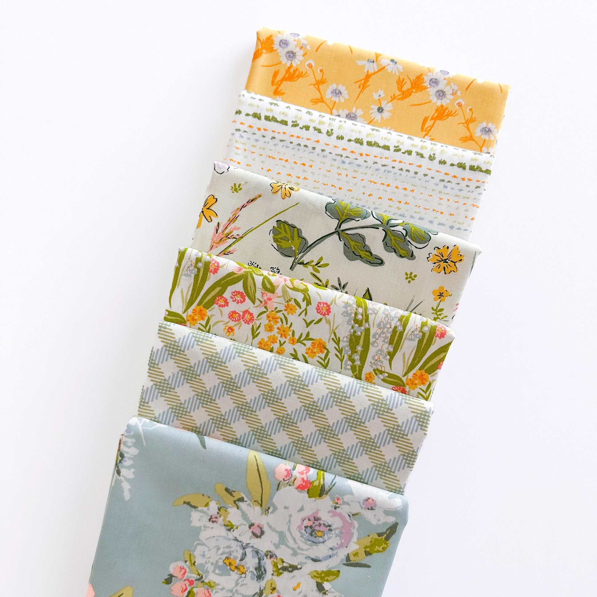 Midsummer Fabric Bundle – 17 Pc Half Yard Fat Quarter, or Quarter Yard Cuts – Art Gallery Fabrics by Sharon Holland – Floral Quilting Cotton