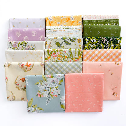 Midsummer Fabric Bundle – 17 Pc Half Yard Fat Quarter, or Quarter Yard Cuts – Art Gallery Fabrics by Sharon Holland – Floral Quilting Cotton