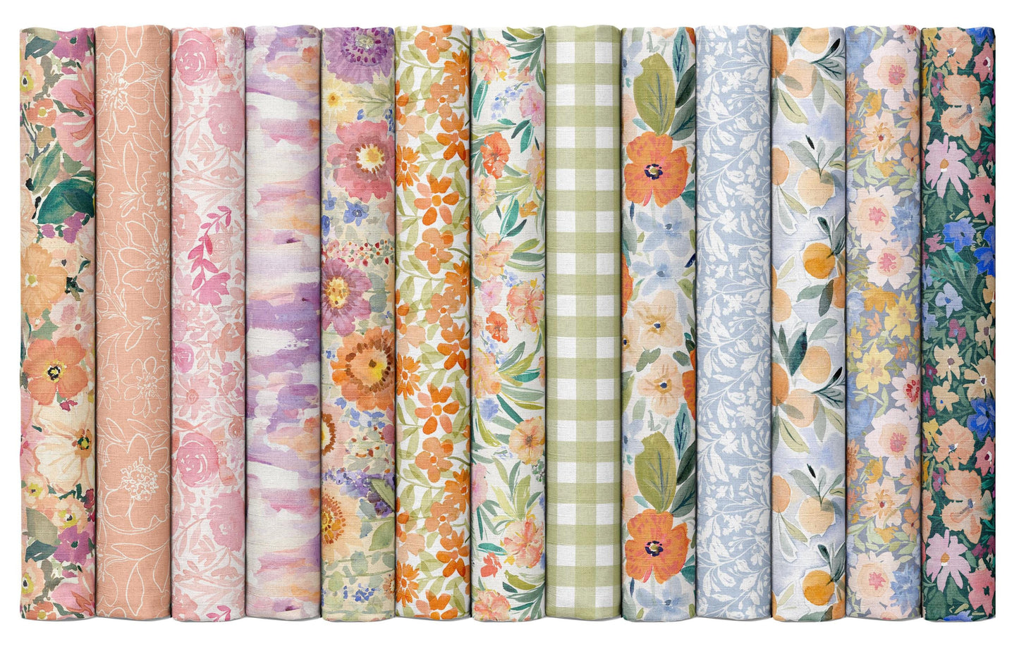 Marigold Fabric - By Dear Stella - SECRET GARDEN Collection - Cotton By The Yard - Floral Pattern
