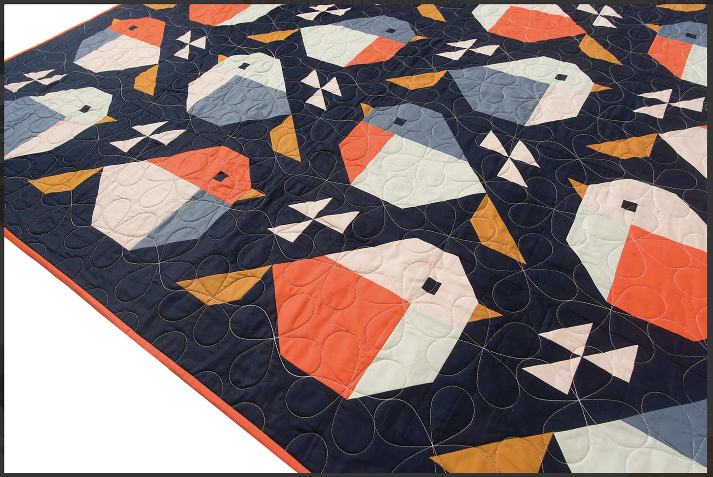 Sparrows Quilt Pattern by Pen + Paper Patterns | Modern Bird Quilt | Printed Pattern | Little Fawn Fabric