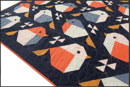Sparrows Quilt Pattern by Pen + Paper Patterns | Modern Bird Quilt | Printed Pattern | Little Fawn Fabric