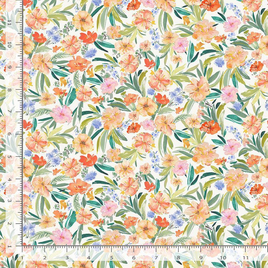 Paracosm Fabric - By Dear Stella - SECRET GARDEN Collection - Cotton By The Yard - Floral Pattern