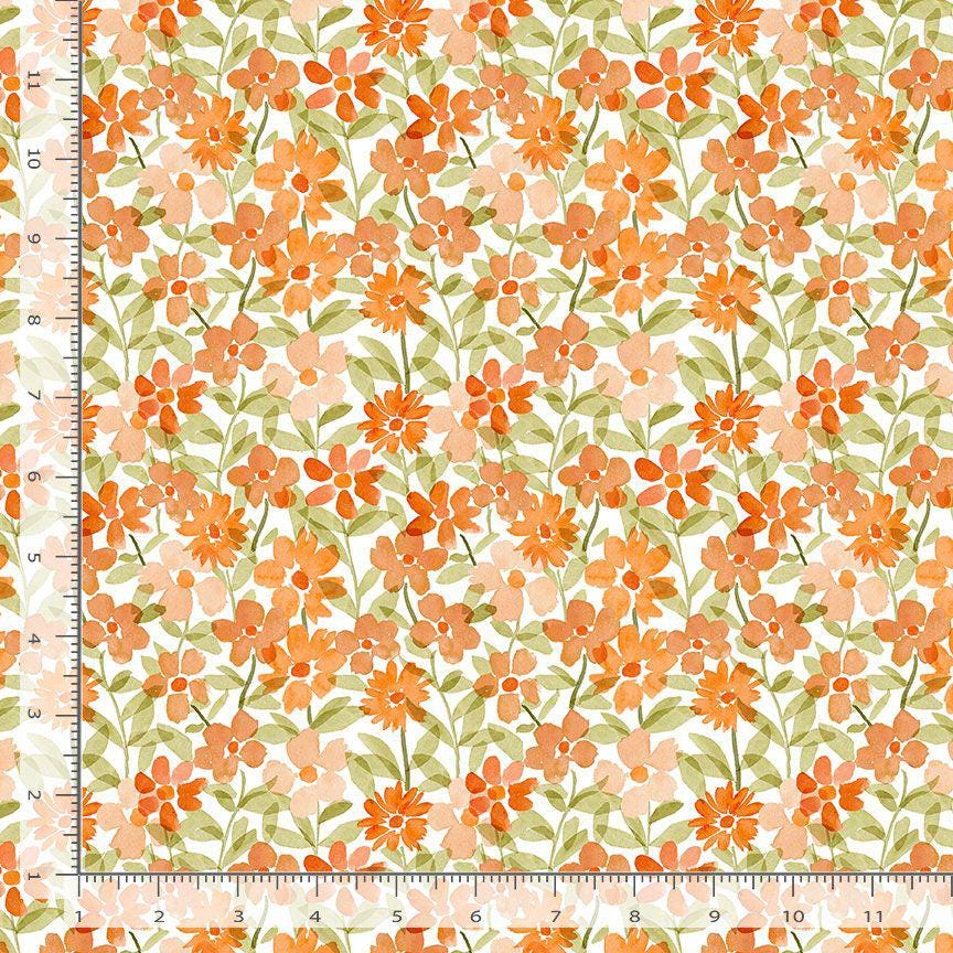 Spring Floral Fabric - By Dear Stella - SECRET GARDEN Collection - Cotton By The Yard - Floral Pattern