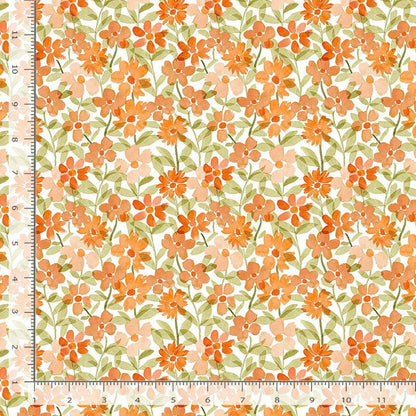 Spring Floral Fabric - By Dear Stella - SECRET GARDEN Collection - Cotton By The Yard - Floral Pattern