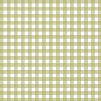 Olive Grove Gingham Fabric - By Dear Stella - SECRET GARDEN Collection - Cotton By The Yard - Checkered Pattern