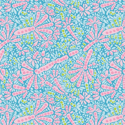 Belos Corais Azuis Fabric – Coastal Coral Print by AGF Studio – Costeira Collection – Ocean Cotton Fabric by the Yard