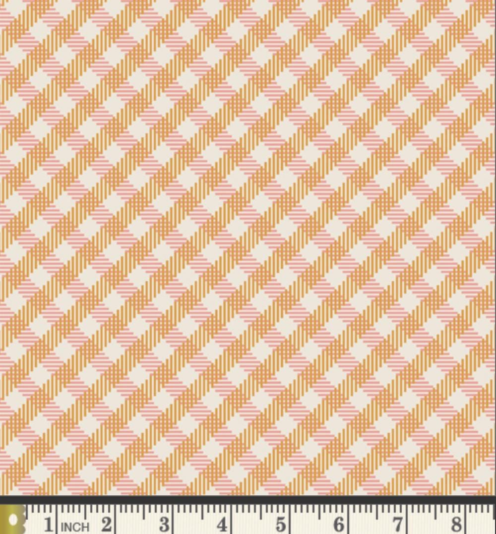 Interwoven Sunlight – Premium Cotton by the Yard – MIDSUMMER Collection by Sharon Holland – Art Gallery Fabrics, Gingham Print