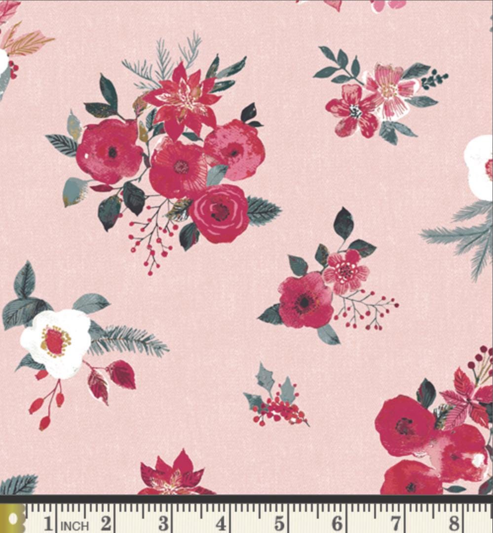Floral Wonderland – Premium Cotton by the Yard – ADVENTALE Collection by Katarina Roccella – Art Gallery Fabrics, Holiday Floral Print