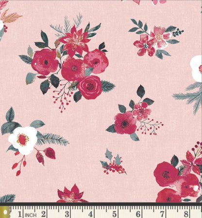 Floral Wonderland – Premium Cotton by the Yard – ADVENTALE Collection by Katarina Roccella – Art Gallery Fabrics, Holiday Floral Print