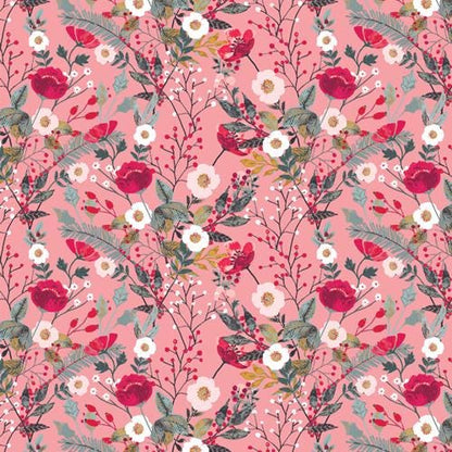 Merriment Flora – Premium Cotton by the Yard – ADVENTALE Collection by Katarina Roccella – Art Gallery Fabrics, Holiday Print