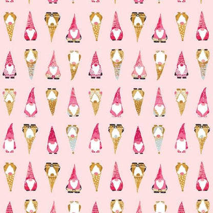 Playful Gnomes Sweet – Premium Cotton by the Yard – ADVENTALE Collection by Katarina Roccella – Art Gallery Fabrics, Holiday Print