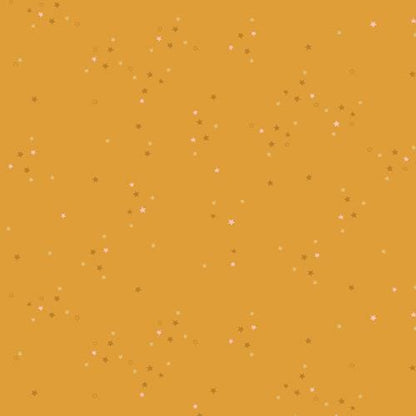 Twinkle Little Stars Gold – Premium Cotton by the Yard – ADVENTALE Collection by Katarina Roccella – Art Gallery Fabrics, Holiday Print