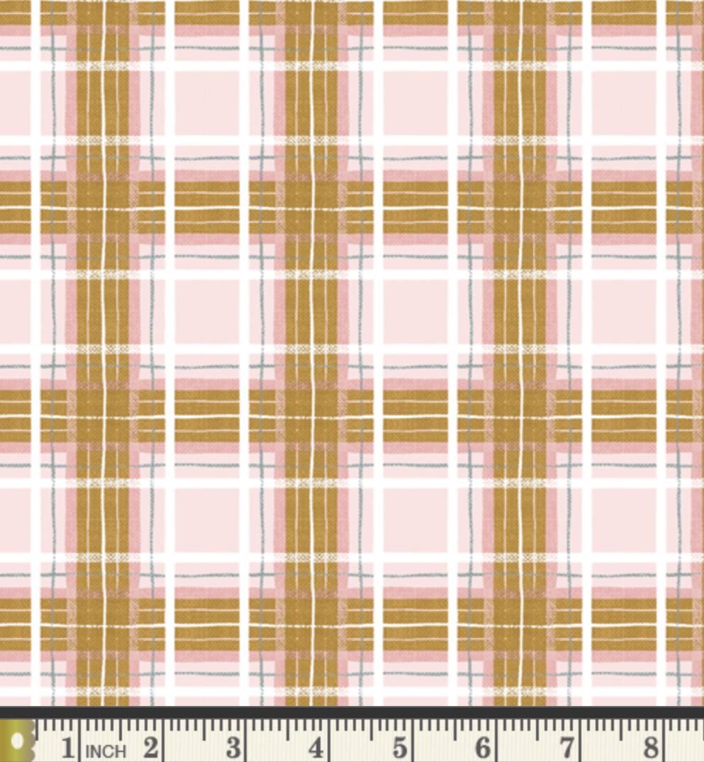 Jingle Plaid – Premium Cotton by the Yard – ADVENTALE Collection by Katarina Roccella – Art Gallery Fabrics, Holiday Print