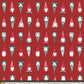 Playful Gnomes Berry – Premium Cotton by the Yard – ADVENTALE Collection by Katarina Roccella – Art Gallery Fabrics, Holiday Print