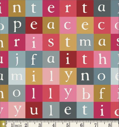 Letters to Santa – Premium Cotton by the Yard – ADVENTALE Collection by Katarina Roccella – Art Gallery Fabrics, Holiday Print