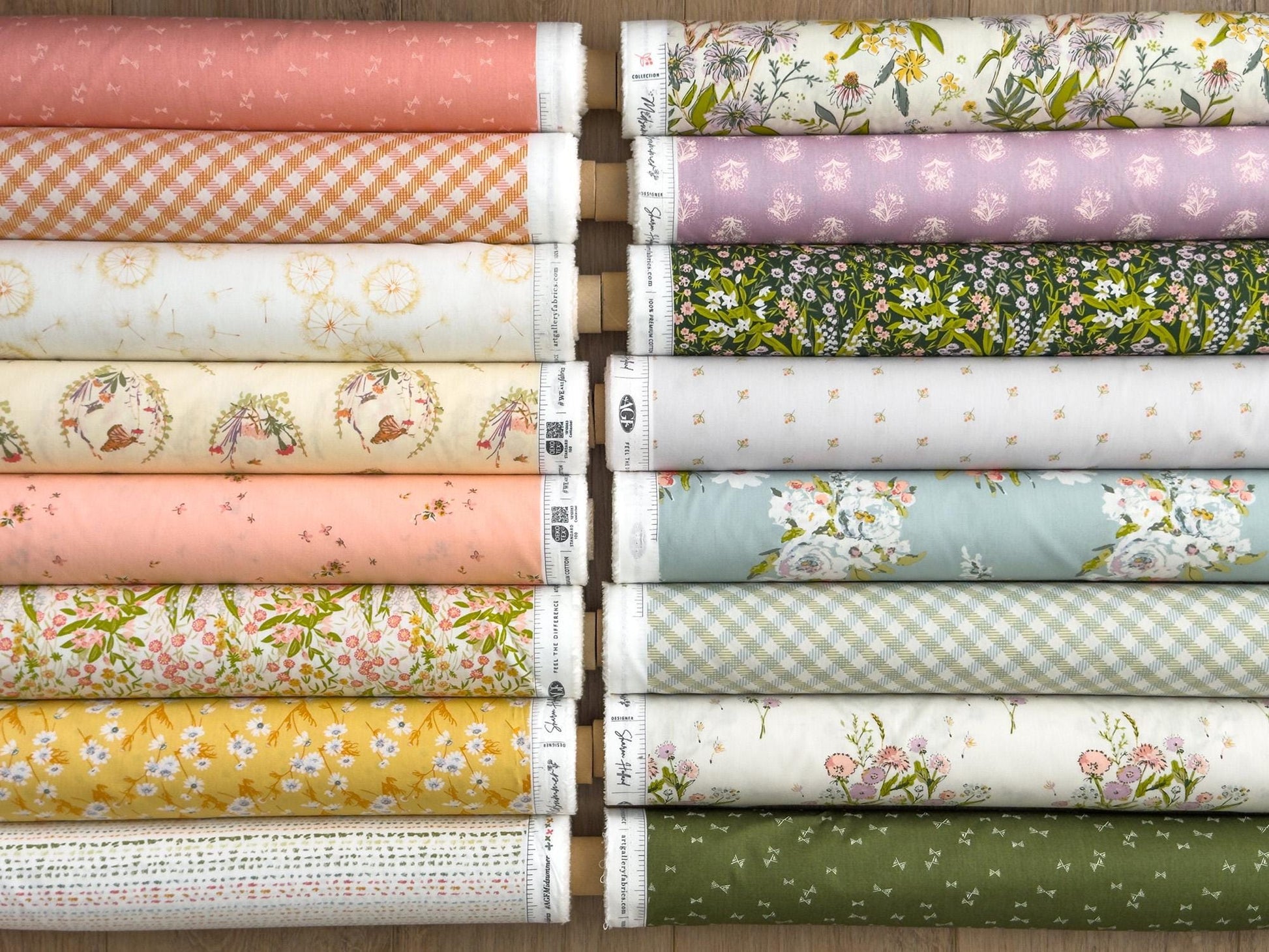 Harmony Eventide Floral Fabric – Premium Cotton by the Yard – MIDSUMMER Collection by Sharon Holland – Art Gallery Fabrics