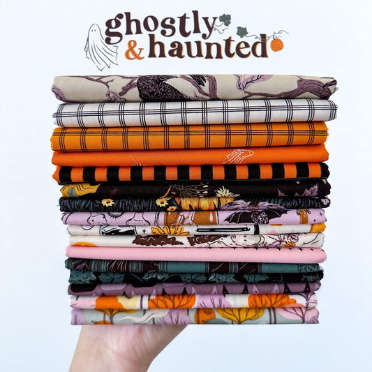 Ghostly & Haunted Half-Yard, Or Quarter-Yard Bundle – 16 Pc Set