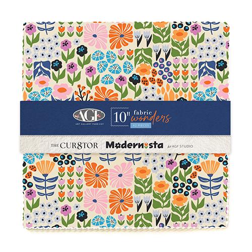 Modernista Layer Cake – The Cur8tor 10" Square Pack (42 Pieces) by AGF Studio for Art Gallery Fabrics