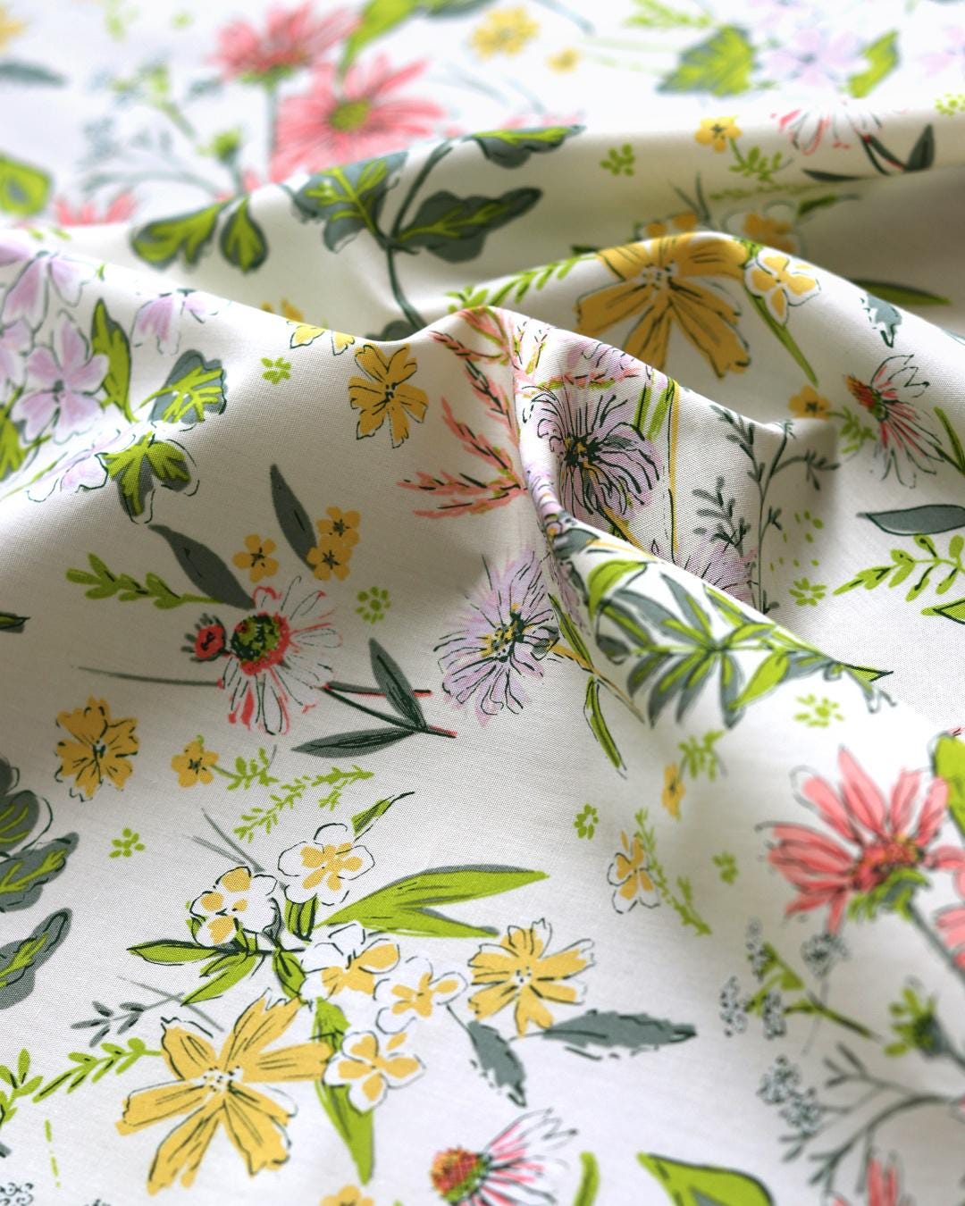 Midsummer Fabric Bundle – 17 Pc Half Yard Fat Quarter, or Quarter Yard Cuts – Art Gallery Fabrics by Sharon Holland – Floral Quilting Cotton