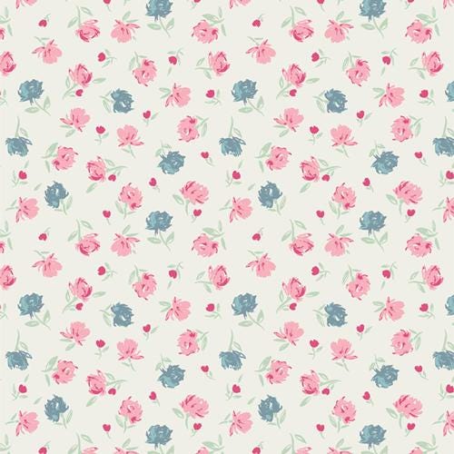 Gentle Rosebuds Charm – Premium Cotton by the Yard – THE CUR8TOR - Romantica Collection by AGF Studio – Art Gallery Fabrics, Floral Print