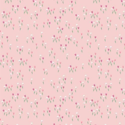 Hillside Tulips – Premium Cotton by the Yard – THE CUR8TOR - Romantica Collection by AGF Studio – Art Gallery Fabrics, Floral Print