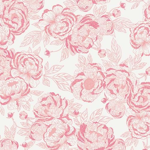 Floral Affection Subtle – Premium Cotton by the Yard – THE CUR8TOR - Romantica Collection by AGF Studio – Art Gallery Fabrics, Floral Print