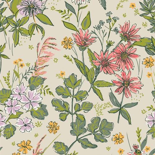 Midsummer Array – Premium Cotton by the Yard – MIDSUMMER Collection by Sharon Holland – Art Gallery Fabrics, Floral Print
