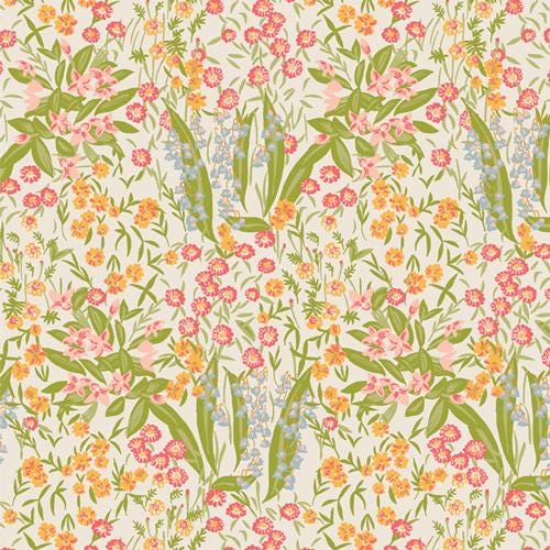 Harmony Daybreak – Premium Cotton by the Yard – MIDSUMMER Collection by Sharon Holland – Art Gallery Fabrics, Floral Print
