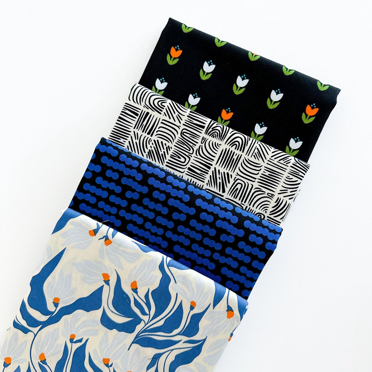 Modernista Fabric Bundle – The Cur8tor 8 Pc Set by AGF Studio – Half Yard, Fat Quarter, or Quarter Yard – Modern Floral Cotton Collection