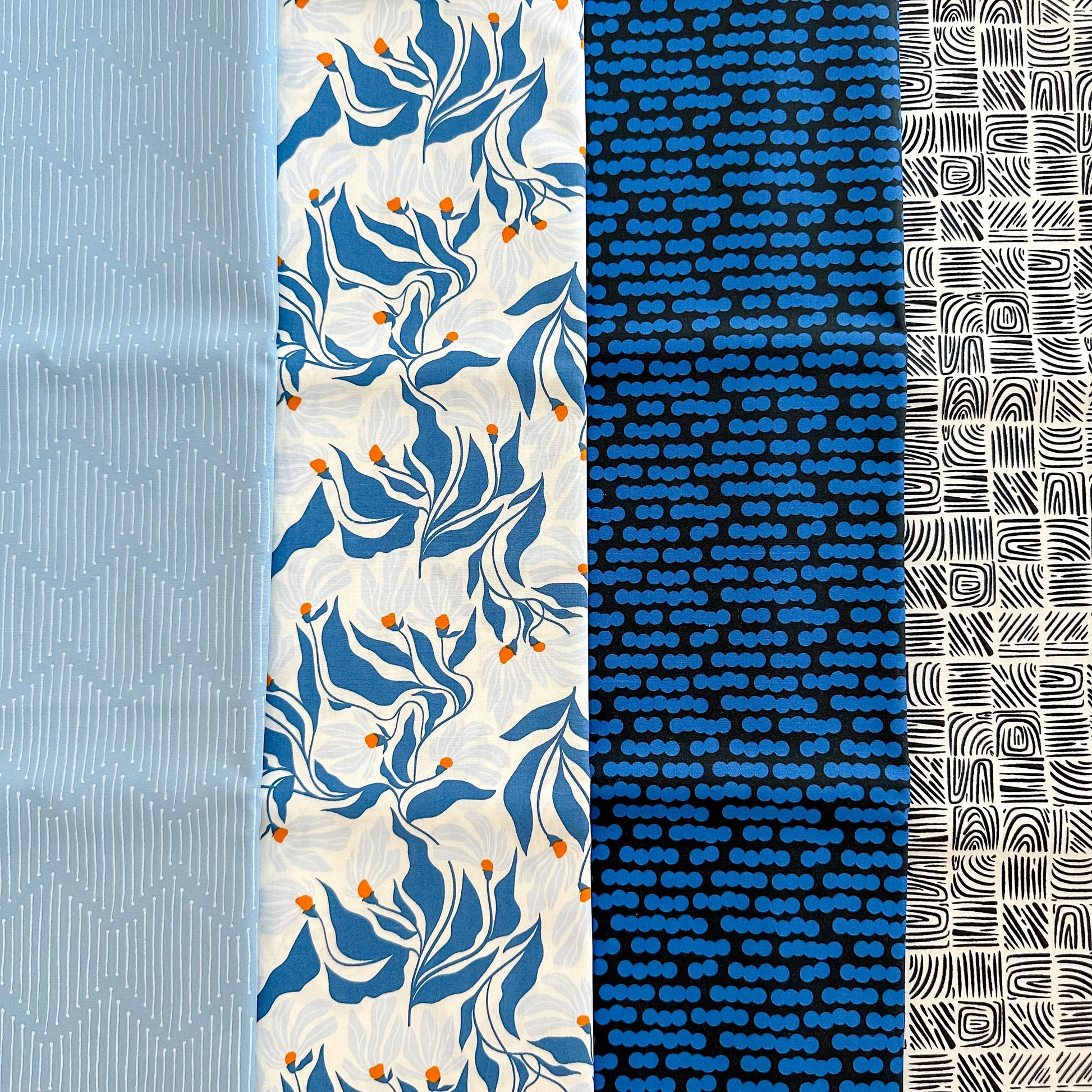 Modernista Fabric Bundle – The Cur8tor 8 Pc Set by AGF Studio – Half Yard, Fat Quarter, or Quarter Yard – Modern Floral Cotton Collection