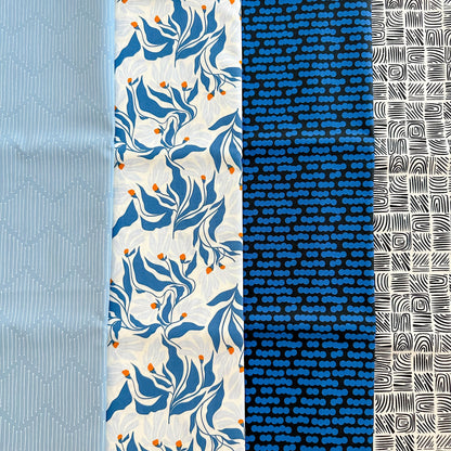 Modernista Fabric Bundle – The Cur8tor 8 Pc Set by AGF Studio – Half Yard, Fat Quarter, or Quarter Yard – Modern Floral Cotton Collection