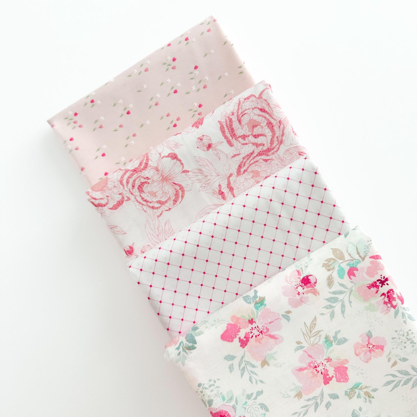 Romantica Fabric Bundle – 8 Pc Curated Set by AGF Studio – Half Yard, Fat Quarter, or Quarter Yard Cuts – Vintage Floral Cotton Fabric