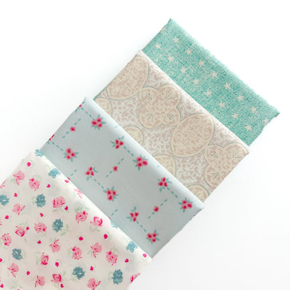 Romantica Fabric Bundle – 8 Pc Curated Set by AGF Studio – Half Yard, Fat Quarter, or Quarter Yard Cuts – Vintage Floral Cotton Fabric