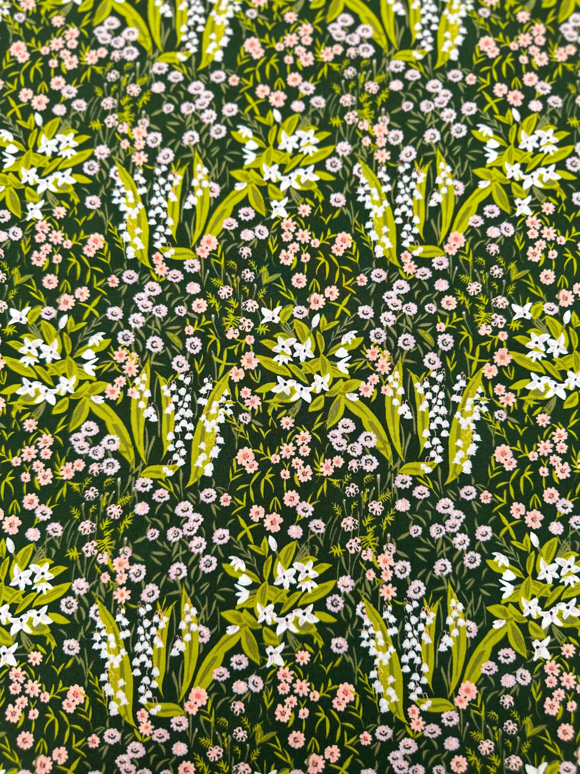 Harmony Eventide Floral Fabric – Premium Cotton by the Yard – MIDSUMMER Collection by Sharon Holland – Art Gallery Fabrics