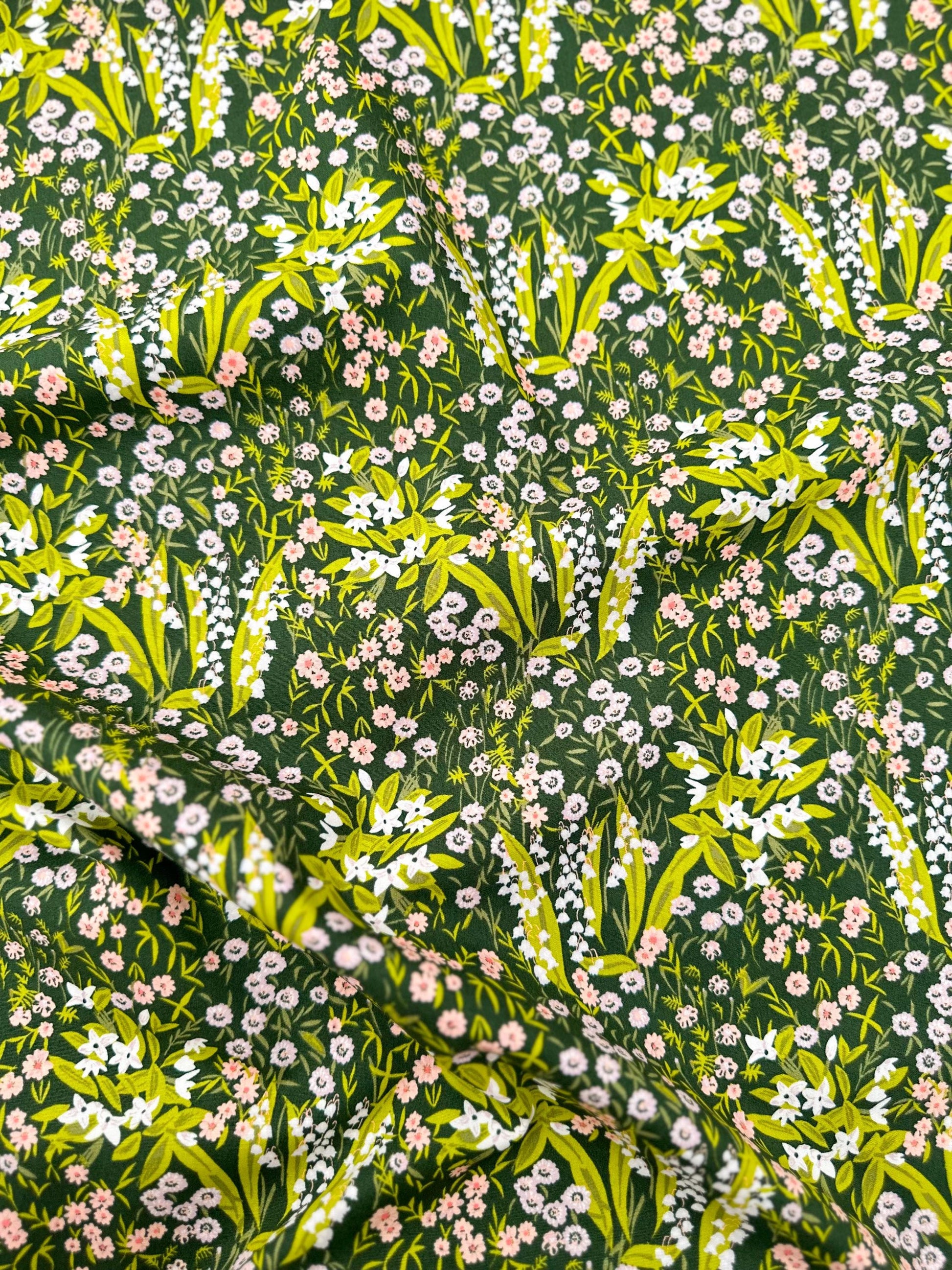 Harmony Eventide Floral Fabric – Premium Cotton by the Yard – MIDSUMMER Collection by Sharon Holland – Art Gallery Fabrics