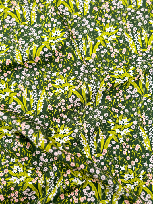 Harmony Eventide Floral Fabric – Premium Cotton by the Yard – MIDSUMMER Collection by Sharon Holland – Art Gallery Fabrics