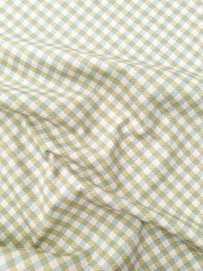 Interwoven Grass – Premium Cotton by the Yard – MIDSUMMER Collection by Sharon Holland – Art Gallery Fabrics, Gingham Print