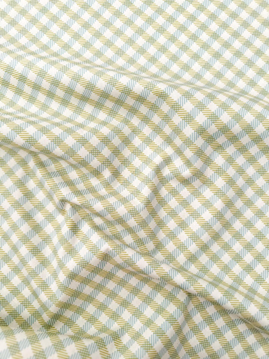 Interwoven Grass – Premium Cotton by the Yard – MIDSUMMER Collection by Sharon Holland – Art Gallery Fabrics, Gingham Print