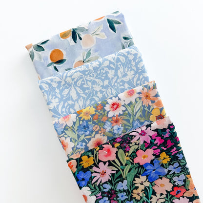 Sunshine State Fabric - By Dear Stella - SECRET GARDEN Collection - Cotton By The Yard - Citrus Fruit Pattern