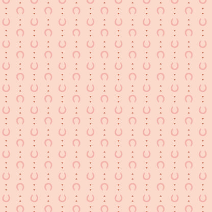 Lucky in Love | Pink, Fabric by the Yard, 100% Organic Cotton, By Cloud9 Fabrics, Petals and Pony Luck Collection, Cowboy Print